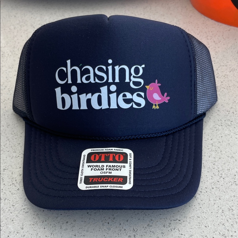 Chasing Birdies Navy Trucker Hat
